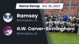Recap: Ramsay  vs. G.W. Carver-Birmingham  2023