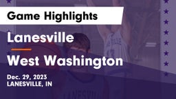 Lanesville  vs West Washington  Game Highlights - Dec. 29, 2023