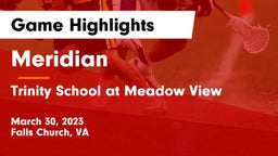 Meridian  vs Trinity School at Meadow View Game Highlights - March 30, 2023