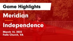 Meridian  vs Independence  Game Highlights - March 14, 2023