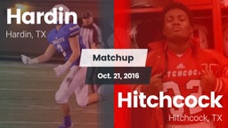 Matchup: Hardin  vs. Hitchcock  2016