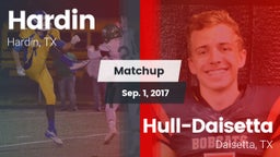 Matchup: Hardin  vs. Hull-Daisetta  2017