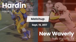 Matchup: Hardin  vs. New Waverly  2017