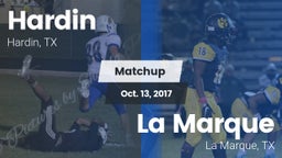 Matchup: Hardin  vs. La Marque  2017