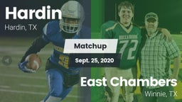 Matchup: Hardin  vs. East Chambers  2020