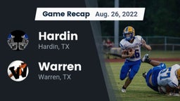 Recap: Hardin  vs. Warren  2022