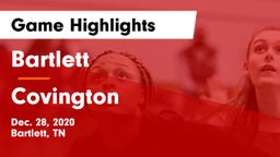 Bartlett  vs Covington Game Highlights - Dec. 28, 2020