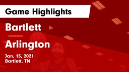 Bartlett  vs Arlington  Game Highlights - Jan. 15, 2021