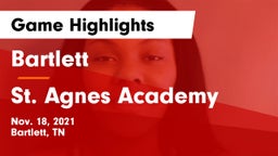 Bartlett  vs St. Agnes Academy Game Highlights - Nov. 18, 2021