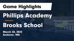 Phillips Academy vs Brooks School Game Highlights - March 30, 2022