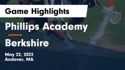 Phillips Academy vs Berkshire  Game Highlights - May 22, 2022
