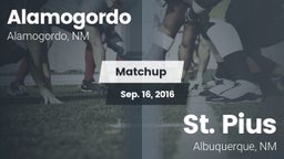 Matchup: Alamogordo High vs. St. Pius  2016