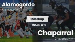 Matchup: Alamogordo High vs. Chaparral  2016