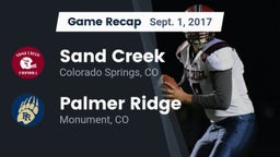 Recap: Sand Creek  vs. Palmer Ridge  2017