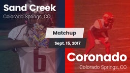 Matchup: Sand Creek High vs. Coronado  2017