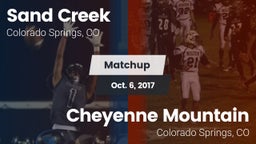 Matchup: Sand Creek High vs. Cheyenne Mountain  2017