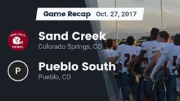 Recap: Sand Creek  vs. Pueblo South  2017