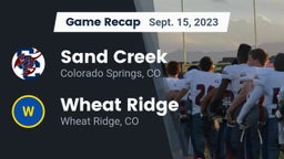 Recap: Sand Creek  vs. Wheat Ridge  2023