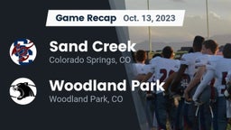 Recap: Sand Creek  vs. Woodland Park  2023