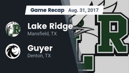 Recap: Lake Ridge  vs. Guyer  2017