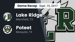 Recap: Lake Ridge  vs. Poteet  2017