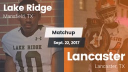 Matchup: Lake Ridge vs. Lancaster  2017