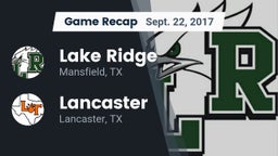 Recap: Lake Ridge  vs. Lancaster  2017