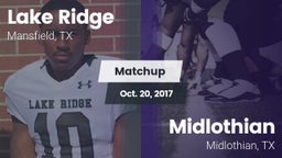 Matchup: Lake Ridge vs. Midlothian  2017