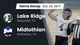 Recap: Lake Ridge  vs. Midlothian  2017