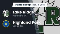 Recap: Lake Ridge  vs. Highland Park  2017