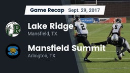 Recap: Lake Ridge  vs. Mansfield Summit  2017