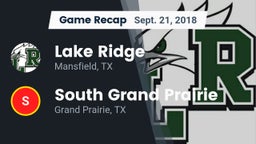 Recap: Lake Ridge  vs. South Grand Prairie  2018