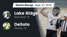 Recap: Lake Ridge  vs. DeSoto  2018