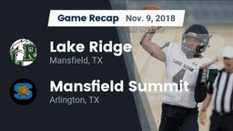 Recap: Lake Ridge  vs. Mansfield Summit  2018
