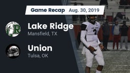 Recap: Lake Ridge  vs. Union  2019