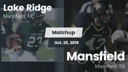 Matchup: Lake Ridge vs. Mansfield  2019