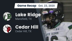 Recap: Lake Ridge  vs. Cedar Hill  2020