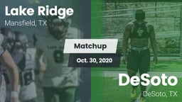 Matchup: Lake Ridge vs. DeSoto  2020