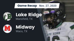Recap: Lake Ridge  vs. Midway  2020