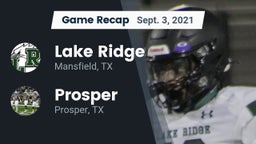 Recap: Lake Ridge  vs. Prosper  2021