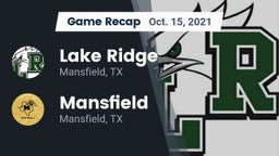 Recap: Lake Ridge  vs. Mansfield  2021