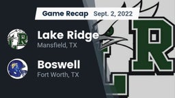 Recap: Lake Ridge  vs. Boswell   2022