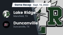 Recap: Lake Ridge  vs. Duncanville  2022