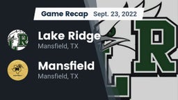 Recap: Lake Ridge  vs. Mansfield  2022