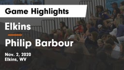 Elkins  vs Philip Barbour  Game Highlights - Nov. 2, 2020