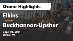Elkins  vs Buckhannon-Upshur  Game Highlights - Sept. 23, 2021