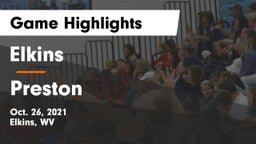 Elkins  vs Preston  Game Highlights - Oct. 26, 2021