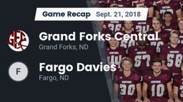 Recap: Grand Forks Central  vs. Fargo Davies  2018
