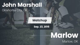 Matchup: John Marshall High vs. Marlow  2016