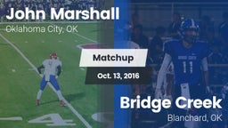 Matchup: John Marshall High vs. Bridge Creek  2016